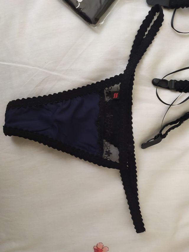 liguero, tanga y sujetador nuevos. regalo banda