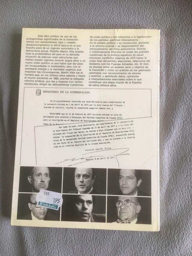 Al servizio dello stato. Rodolfo Martín Villa