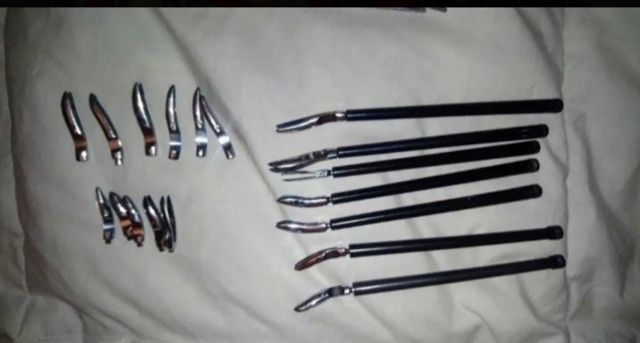 Lote repuestos y piezas Tiralíneas.