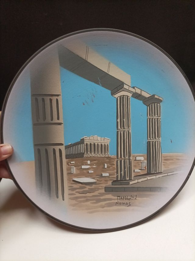 Plato Decorativo Pintado A Mano