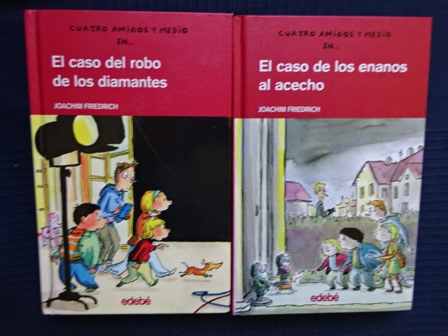 2 libros cuatro amigos y medio