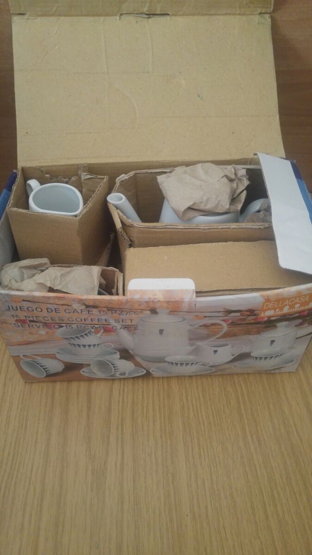 juego d café 15 piezas nuevo a estrenar