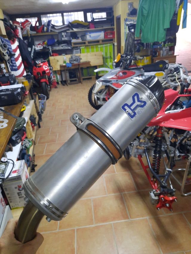 silencioso krieger con punta de carbono BMW gs 650