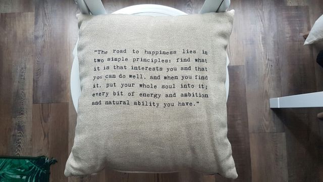 cojín lino.Regalo relleno.(38×38).