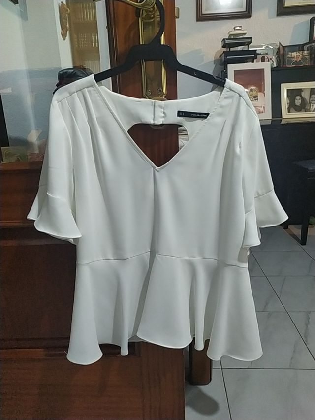 Blusa blanca Sfera Collection talla M
