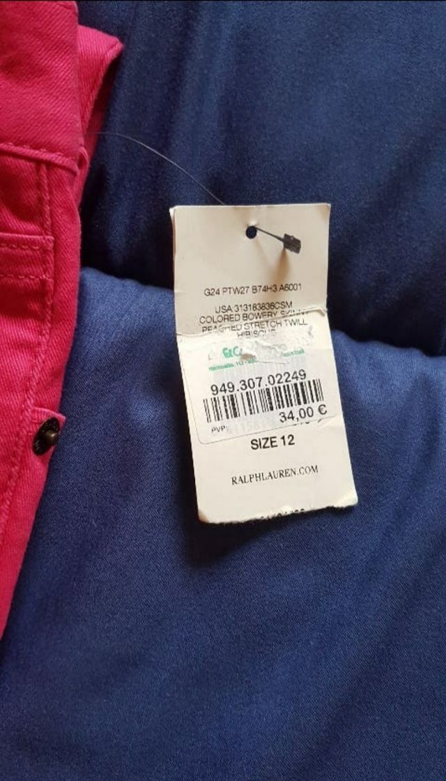 Pantalón niña Polo Ralph Lauren talla 12 - NUEVO