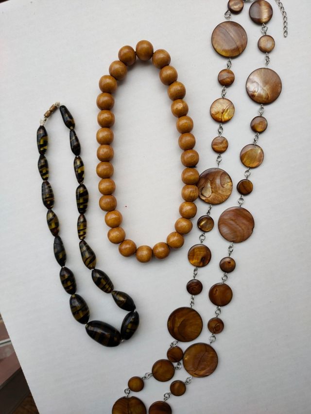 PACK COLLARES MARRONES