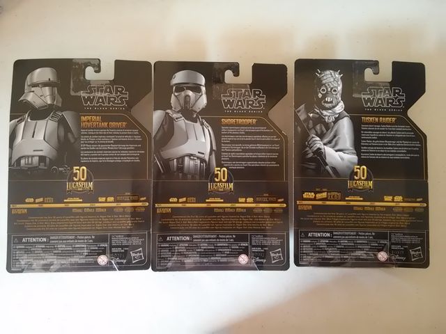 LOTE 3 FIGURAS STAR WARS BLACK SERIES ARCHIVE