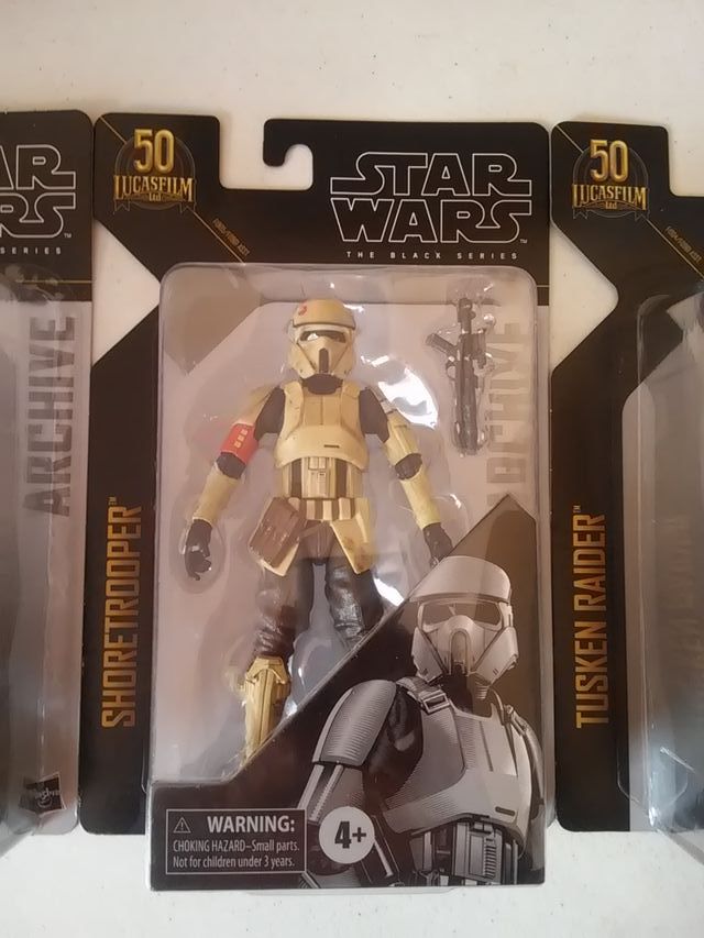 LOTE 3 FIGURAS STAR WARS BLACK SERIES ARCHIVE