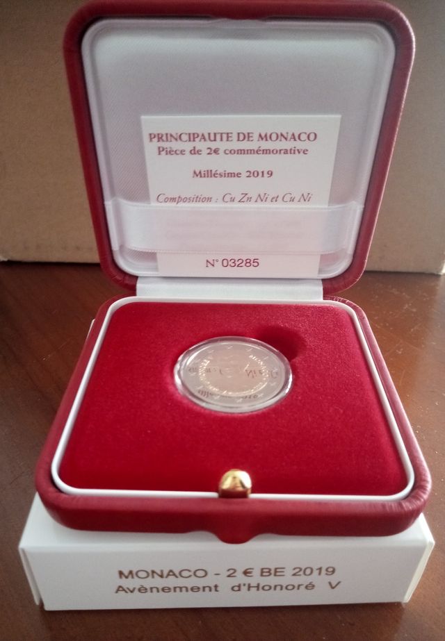 Moneda Conmemorativa Mónaco 2019