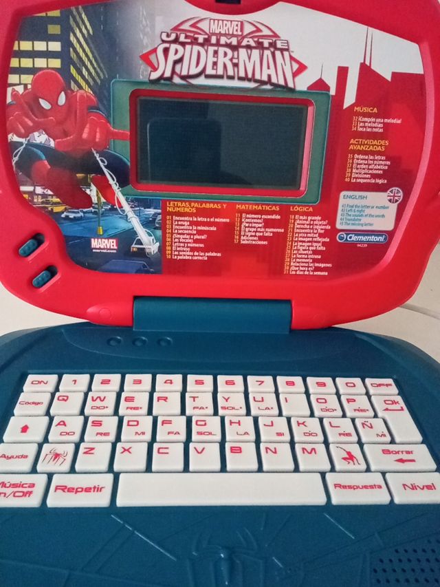 ordenador juguete Spiderman