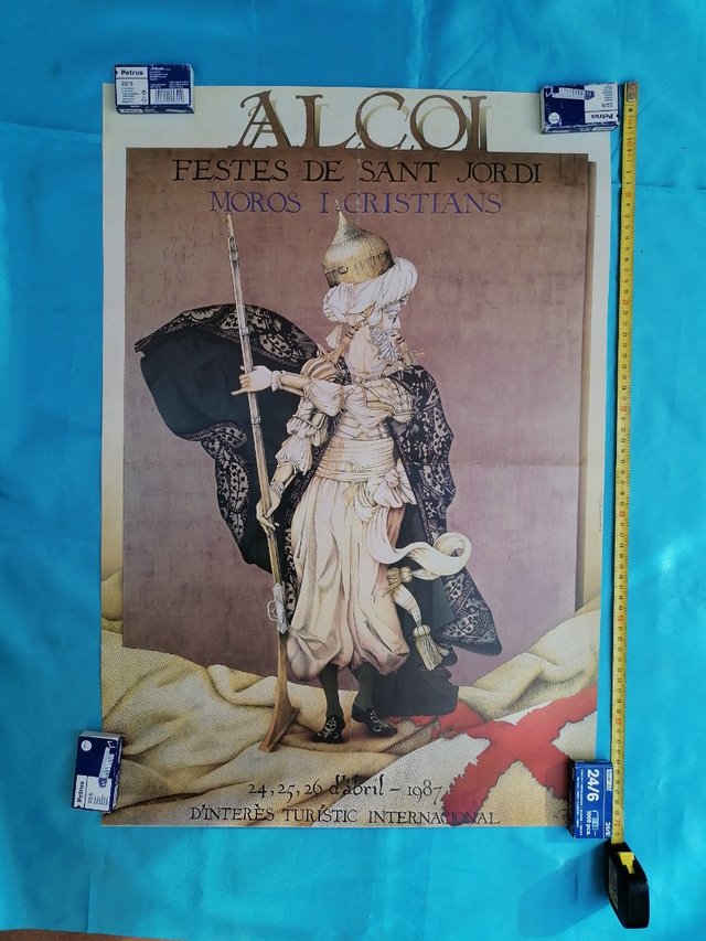 ARTE. MANOLO BOIX. CARTEL ALCOI 1987