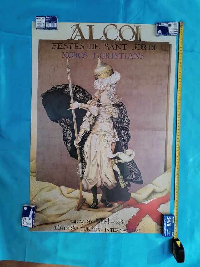 ARTE. MANOLO BOIX. CARTEL ALCOI 1987