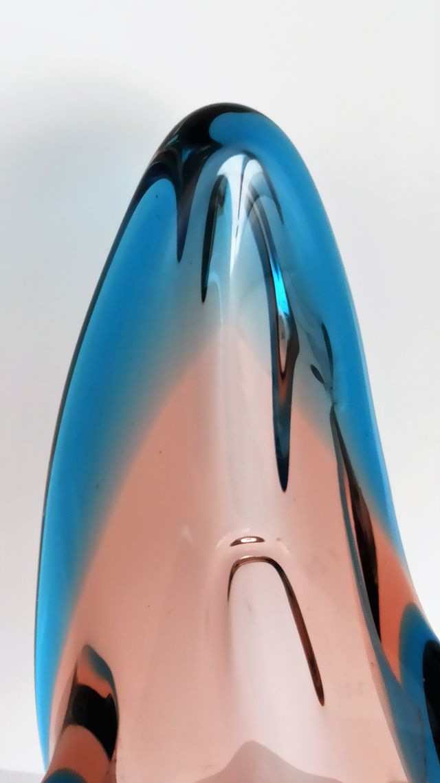 Centro de mesa cristal Murano años 60