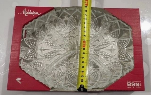 Bandeja cristal aperitivos, Moldavia. HAGO ENVÍOS