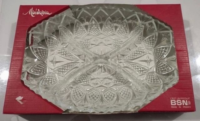 Bandeja cristal aperitivos, Moldavia. HAGO ENVÍOS
