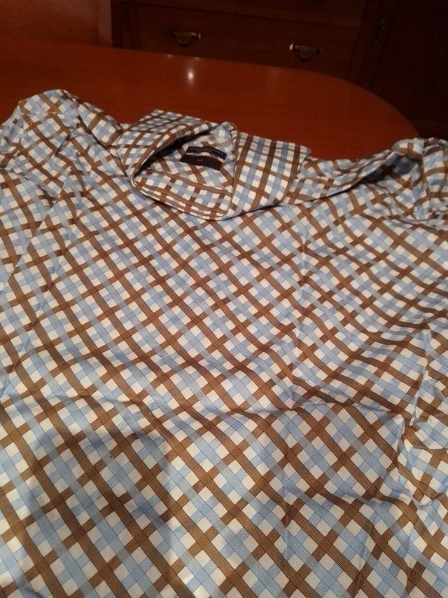 camisa de cuadros de Zara, talla 42 de hombre