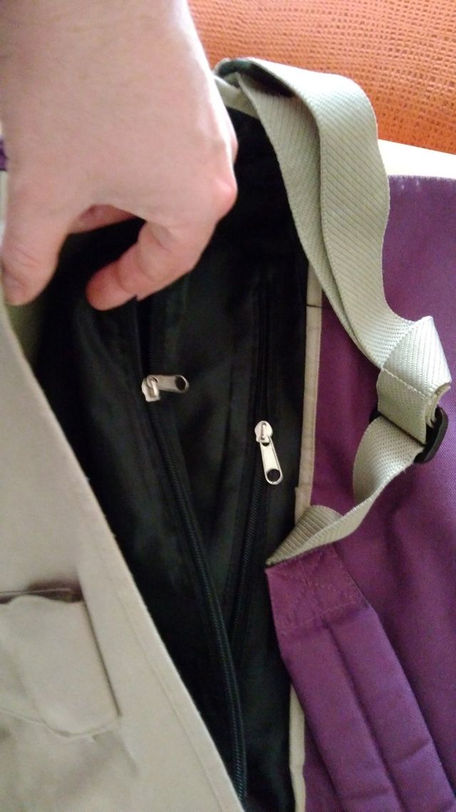 mochila bandolera. usadas una semana. 2 modelos