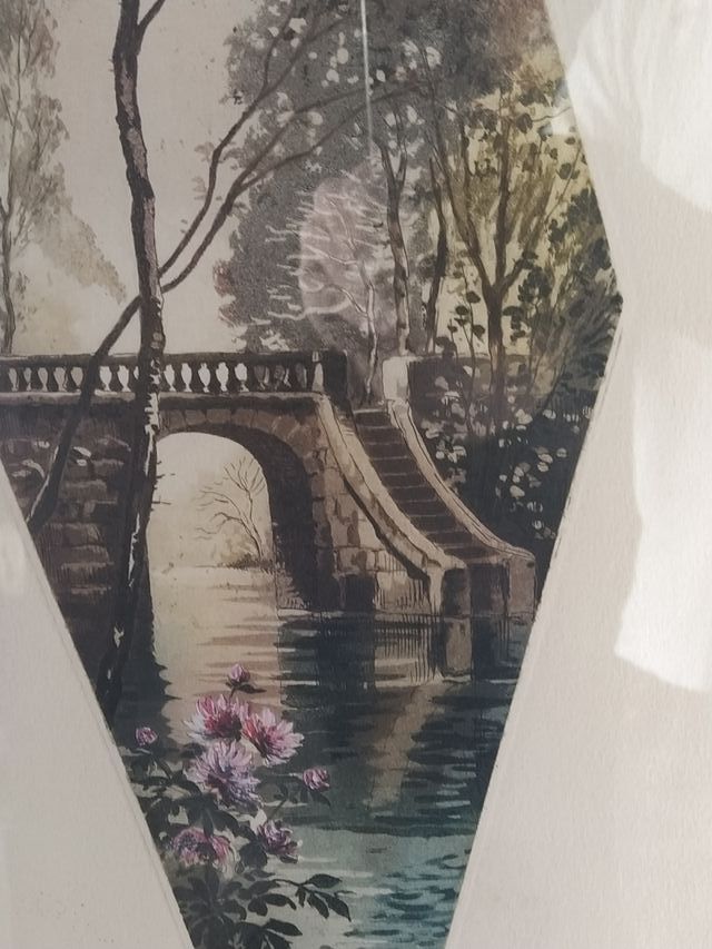 pareja cuadros grabados