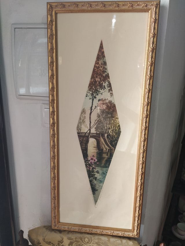 pareja cuadros grabados