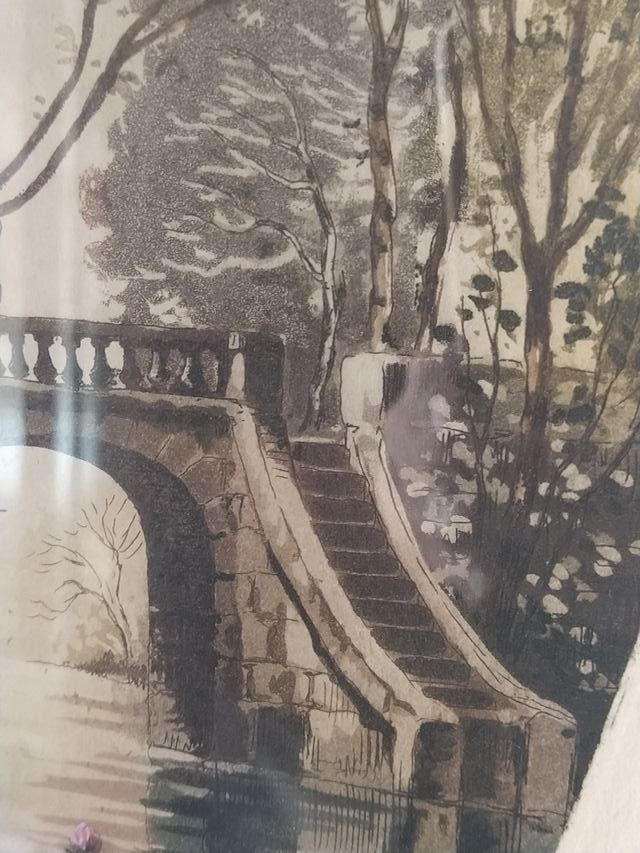 pareja cuadros grabados