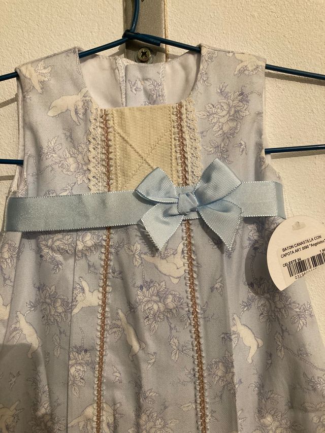 Vestido niña celeste sin estrenar 