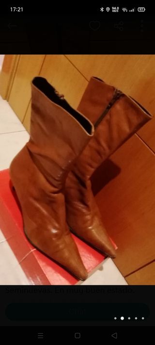 Botas de piel de Pecas de segunda mano por 12 EUR en Santa Cruz de Tenerife  en WALLAPOP