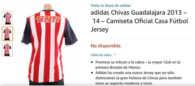 Camiseta chivas JUVENIL