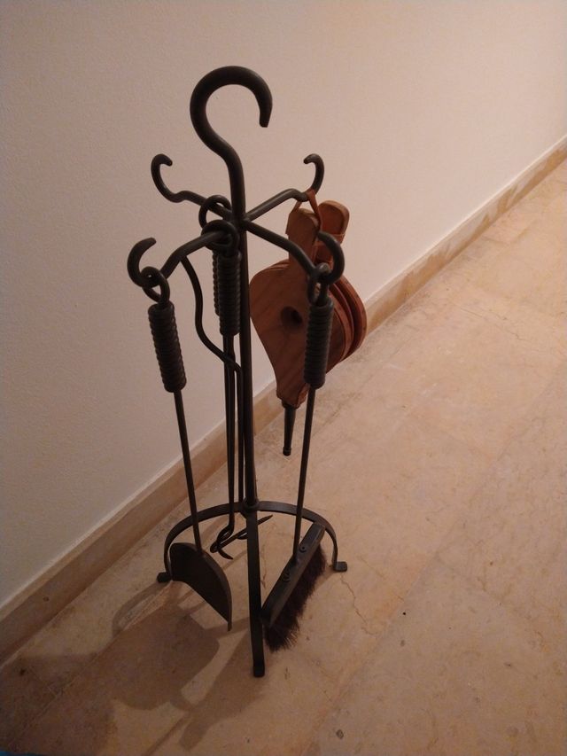 Complemento de chimenea de forja