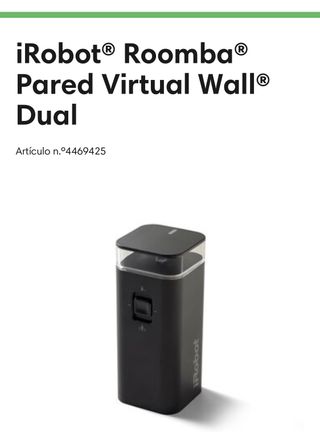 Pared virtual wall dual. iRobot de segunda mano por 20 EUR en Madrid en  WALLAPOP