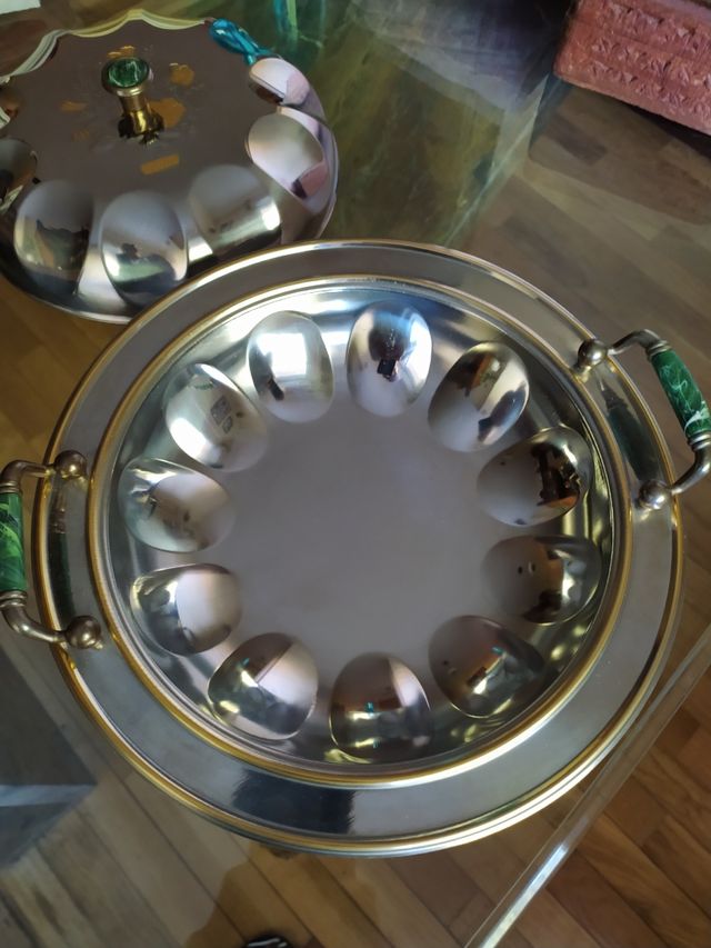 Fuente redonda para servir🌲🌲