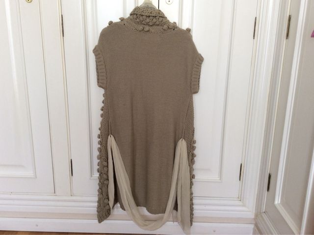 Chaqueta bdba color topo con cinturón talla L