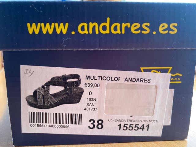 Sandalias piel trenzadas multicolor