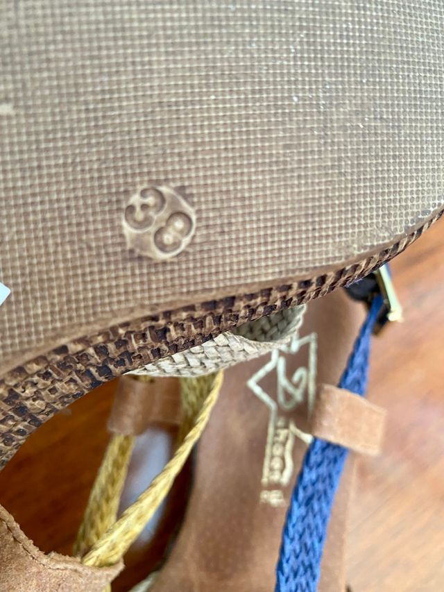 Sandalias piel trenzadas multicolor