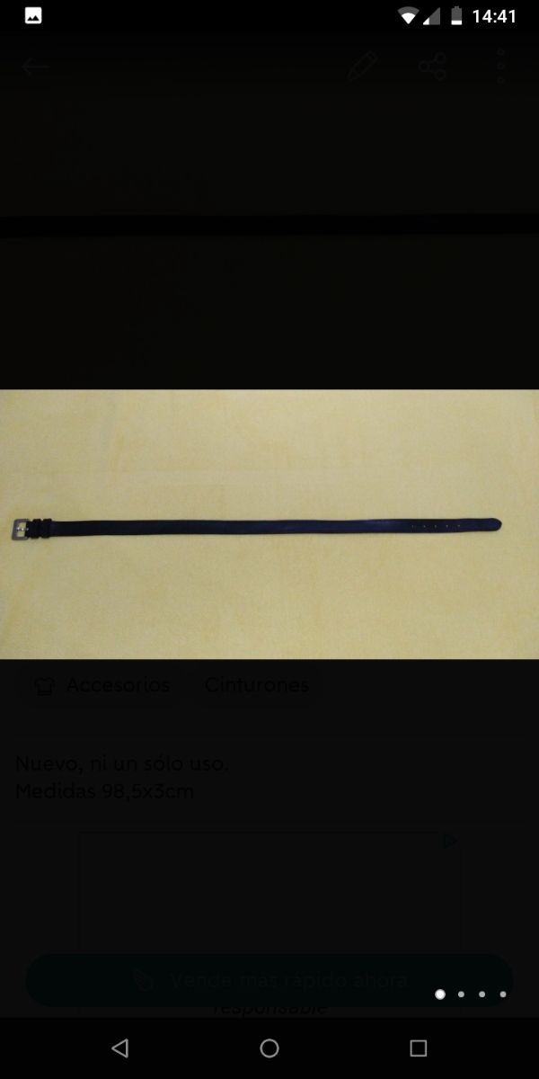 Cinturón Piel Roberto Bellido NUEVO