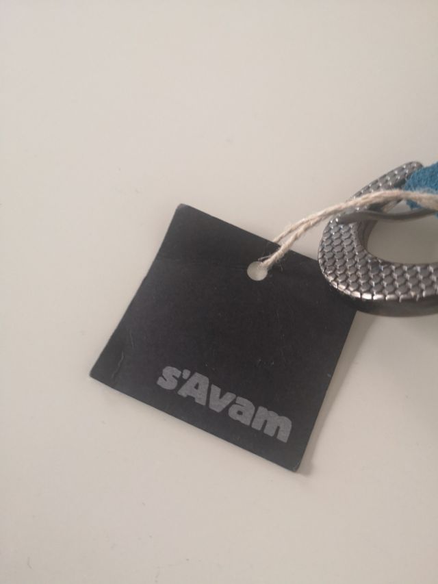 cinturón piel azul turquesa s'avam. Sin estrenar,