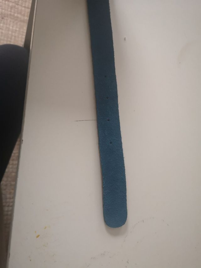 cinturón piel azul turquesa s'avam. Sin estrenar,