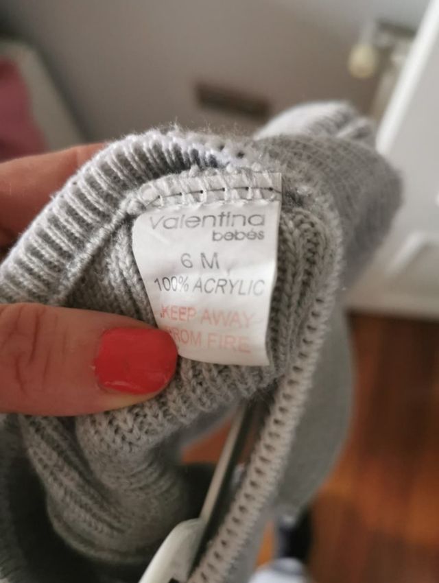 vestido bebé de punto t/ 6 meses de Valentína