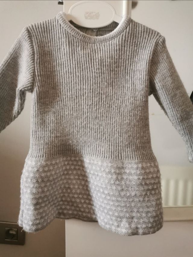 vestido bebé de punto t/ 6 meses de Valentína
