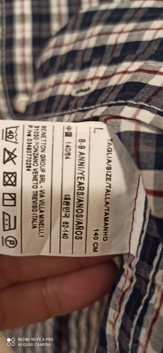 camisa niño.benetton