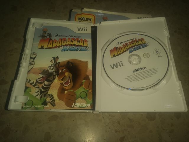 juego de madasgacar con volante wii