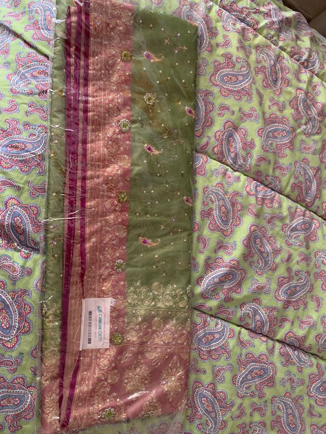 2 sari seda india nuevos