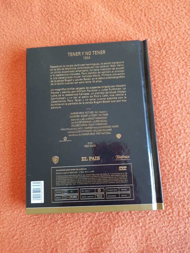 DVD libro "Tener y no tener"