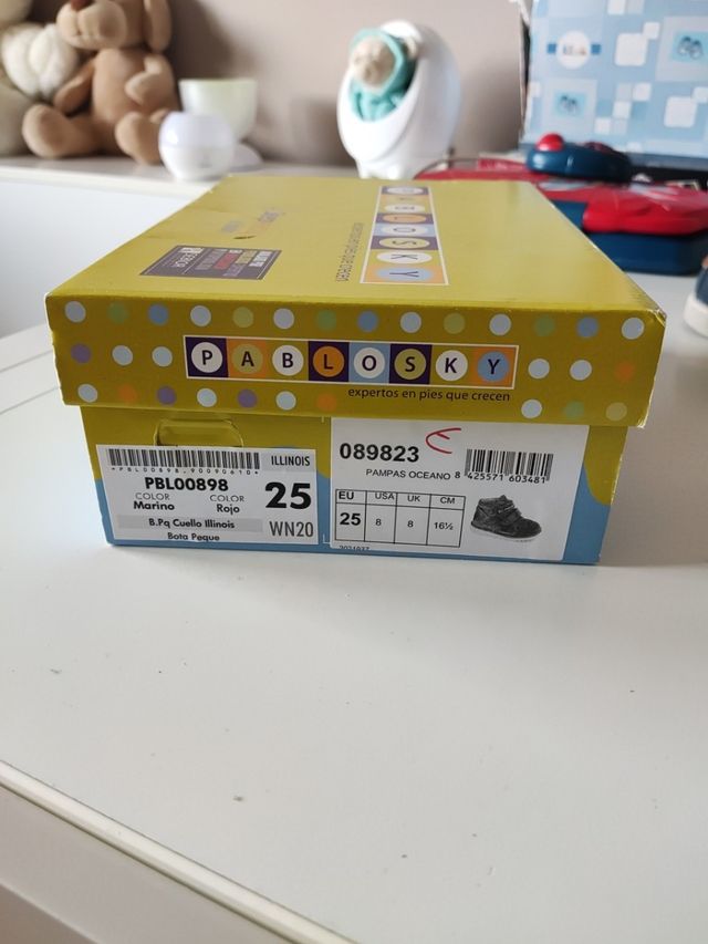 Zapato piel niño .Marca Pablosky.Talla 25.