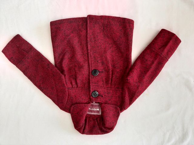 Abrigo niña jaspeado, T. 5 años, Modiva