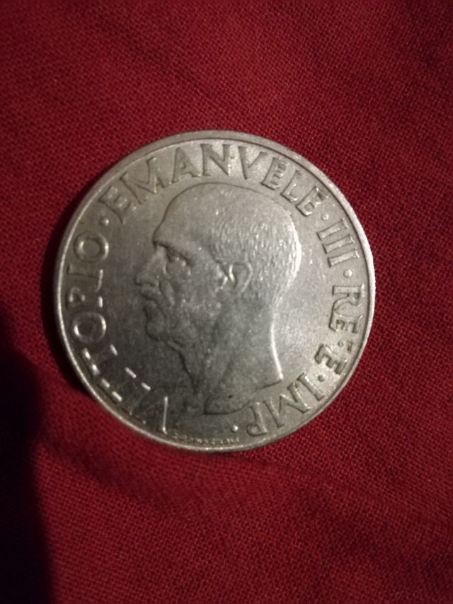1 lira fascio 1940 epoca duce Mussolini