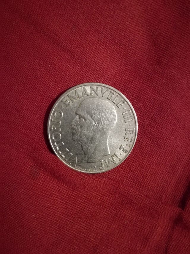 1 lira fascio 1940 epoca duce Mussolini