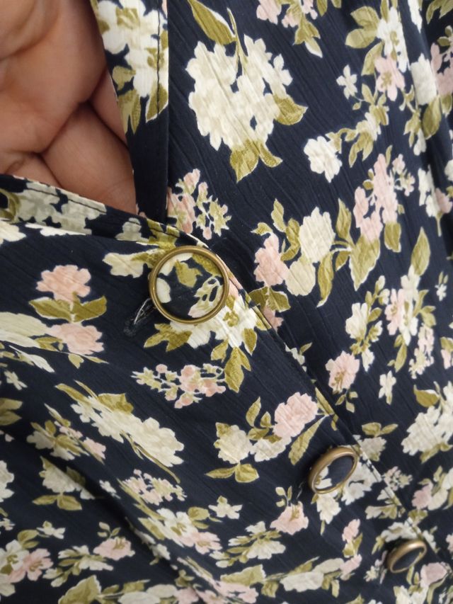 vestido estampado de flores verano