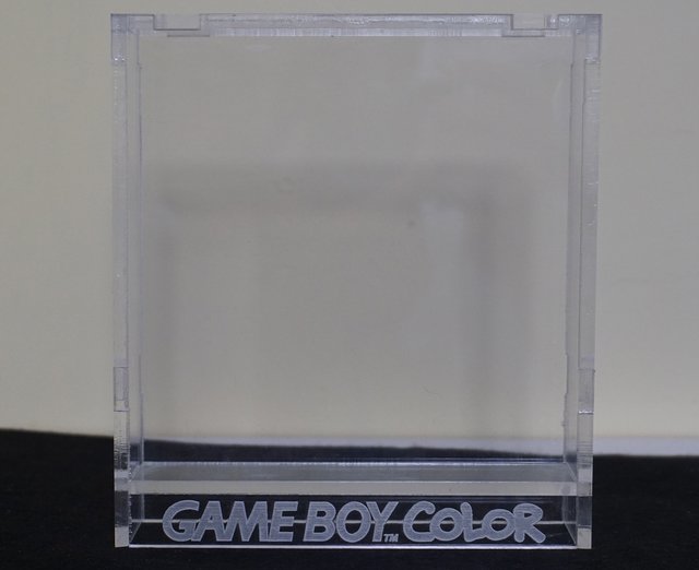 Caja acrilico para juego game boy color