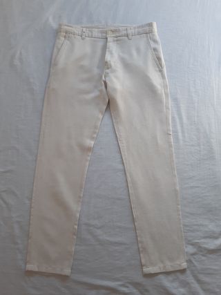 Pantalon lino Hombre Zara. Talla 40 de segunda mano por 10 EUR en Terrassa  en WALLAPOP